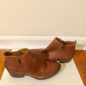 Lucky Brand Basel Booties in Toffee, size 8.5